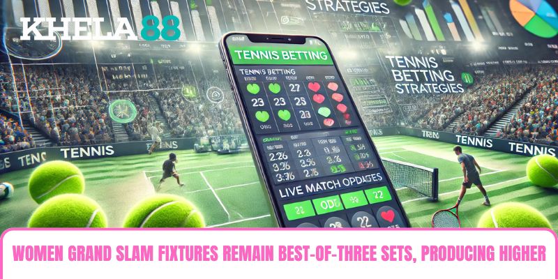Women Grand Slam fixtures remain best-of-three sets, producing higher volatility a Women Grand Slam fixtures remain best-of-three sets, producing higher volatility a